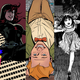 L-R: Stan Sakai/IDW, Adam Hughes/Marvel Comics, Steve Lieber/DC Comics, Junji Ito/Viz Media, Gurihiru/DC Comics